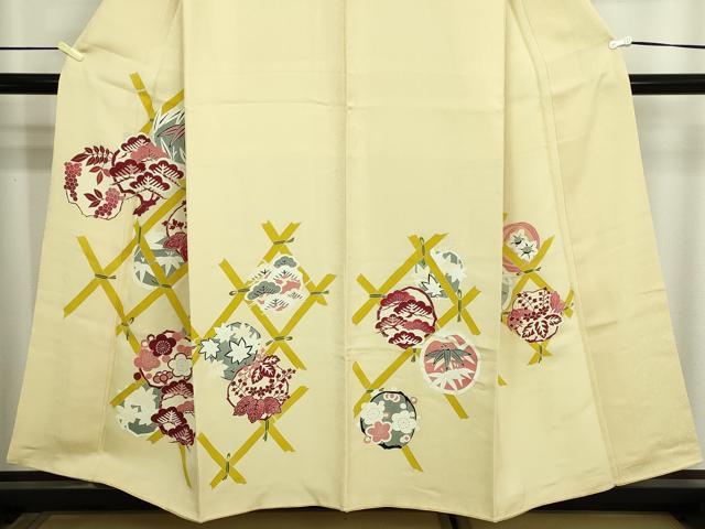 平和屋着物■訪問着 松竹梅 正絹 逸品 DABF8727sf