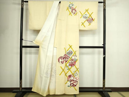 平和屋着物■訪問着 松竹梅 正絹 逸品 DABF8727sf