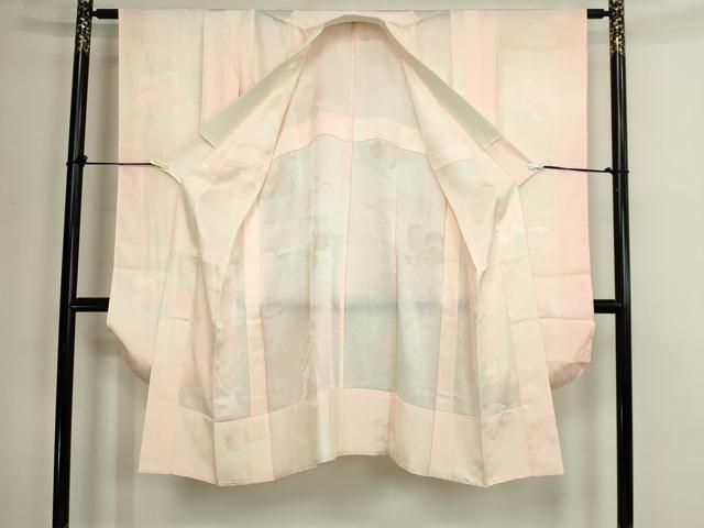平和屋着物■長襦袢　無双仕立て　舞花地紋　正絹　逸品　DABF8729sf