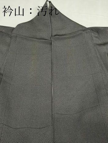 平和屋着物■江戸小紋　行儀　格通し　正絹　逸品　DABF8733sf