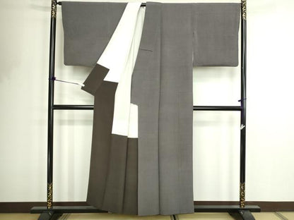 平和屋着物■江戸小紋　行儀　格通し　正絹　逸品　DABF8733sf