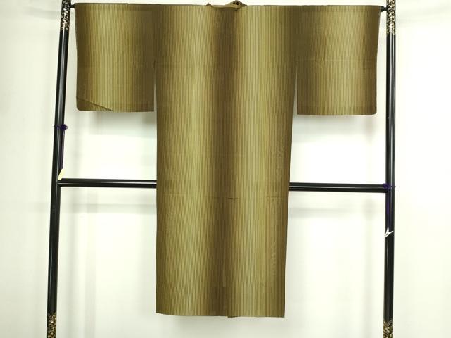平和屋着物▽道中着　スリーシーズン　春夏秋　塵除け　縞　正絹　逸品　DABF8741sf