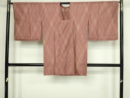 平和屋着物▽道行コート　二部式　スリーシーズン　春夏秋　塵除け　霞文　暈し染め　正絹　逸品　DABF8742sf