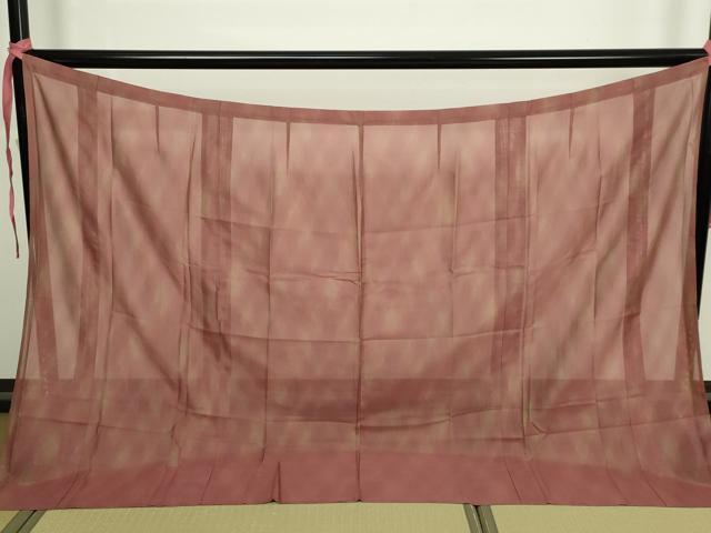 平和屋着物▽道行コート　二部式　スリーシーズン　春夏秋　塵除け　霞文　暈し染め　正絹　逸品　DABF8742sf