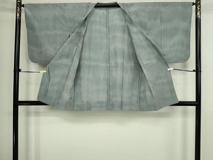 平和屋着物▽道行コート　スリーシーズン　春夏秋　塵除け　霞文　正絹　逸品　DABF8745sf