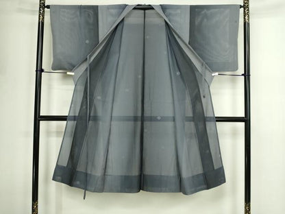 平和屋着物▽道中着　スリーシーズン　春夏秋　塵除け　丸文　正絹　逸品　DABF8746sf