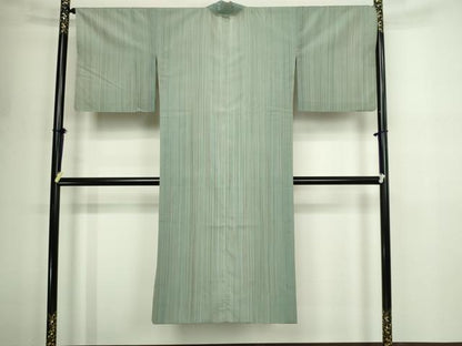平和屋着物▽道中着　スリーシーズン　春夏秋　塵除け　縞　正絹　逸品　DABF8748sf