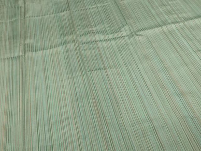 平和屋着物▽道中着　スリーシーズン　春夏秋　塵除け　縞　正絹　逸品　DABF8748sf