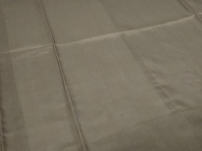 平和屋着物▽道行コート　二部式　スリーシーズン　春夏秋　塵除け　媚茶色　正絹　逸品　DABF8749sf