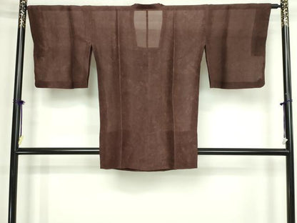 平和屋着物▽道行コート　スリーシーズン　春夏秋　塵除け　霞文　正絹　逸品　DABF8750sf