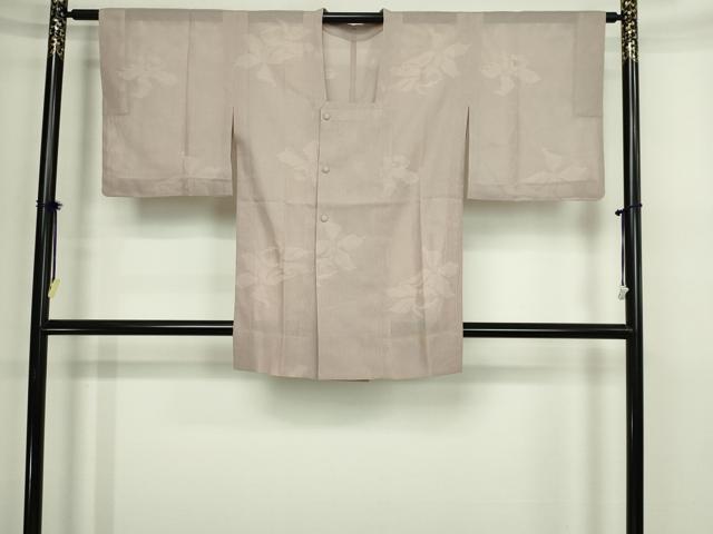 平和屋着物▽道行コート　スリーシーズン　春夏秋　塵除け　舞花文　正絹　逸品　DABF8752sf