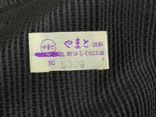 平和屋着物▽道行コート　スリーシーズン　春夏秋　塵除け　間道　黒地　やまと誂製　正絹　逸品　DABF8756sf