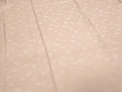 平和屋着物▽上質な色無地　単衣　花唐草地紋　灰桜色　正絹　逸品　DABF8776sf