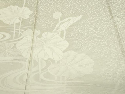 平和屋着物▽豪華色留袖　単衣　蓮地紋　正絹　逸品　DABF8778sf