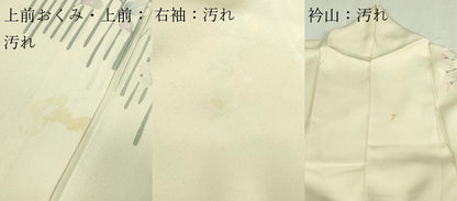 平和屋着物▽訪問着　単衣　枝花文　正絹　逸品　DABF8784sf