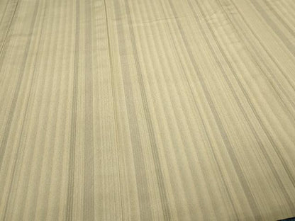 平和屋着物▽上質なお召　単衣　間道　正絹　逸品　DABF8798sf