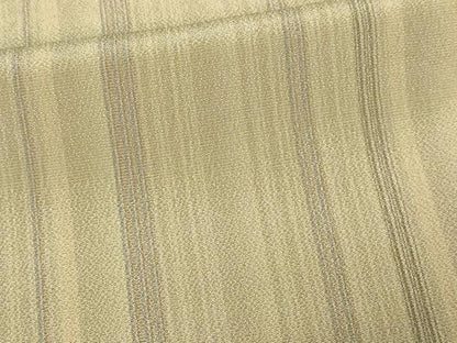 平和屋着物▽上質なお召　単衣　間道　正絹　逸品　DABF8798sf