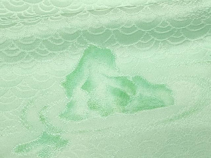 平和屋着物▽上質な小紋　単衣　地紋起こし　流水文　正絹　逸品　未使用　DABF8799sf