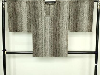 平和屋着物▽道行コート　スリーシーズン　春夏秋　塵除け　二部式　組織　菱文　正絹　逸品　DABF8808sf
