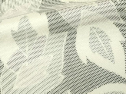 平和屋着物▽上質な紬　単衣　舞葉文　正絹　逸品　DABF8815sf