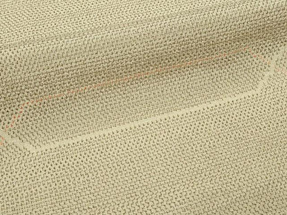 平和屋着物▽本塩沢　単衣　横段文　正絹　逸品　DABF8910sf