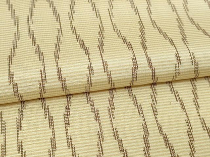 平和屋着物▽上質な紬　単衣　変わり間道　正絹　逸品　DABF8912sf