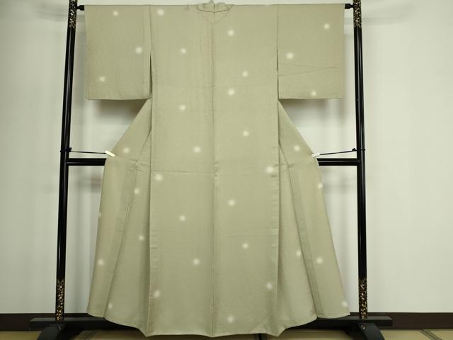 平和屋着物▽上質な小紋　単衣　蛍暈し　正絹　逸品　DABF8923