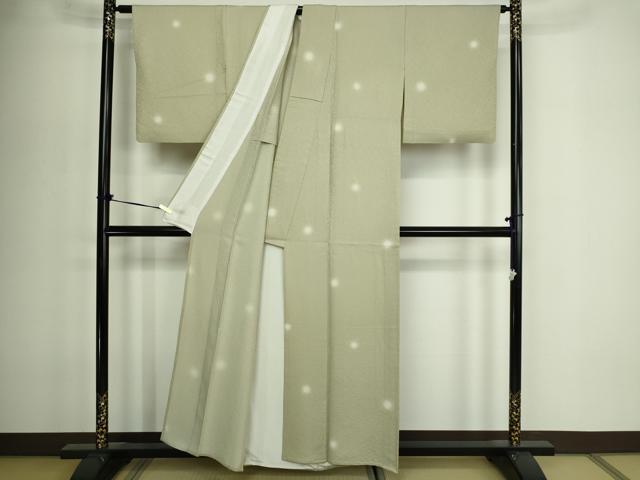 平和屋着物▽上質な小紋　単衣　蛍暈し　正絹　逸品　DABF8923