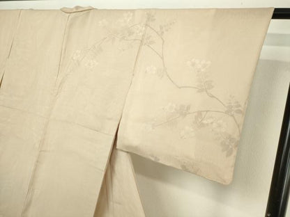 平和屋着物▽訪問着　無双　枝花文　暈し染め　紗袷　紗×絽　正絹　逸品　DABF8928sf