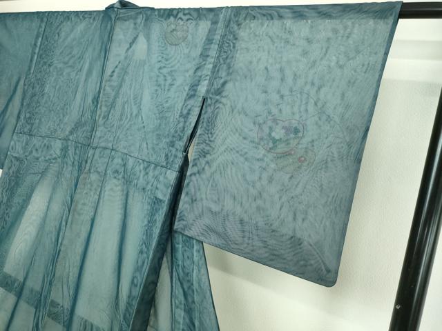 平和屋着物▽訪問着　無双　草花文　金彩　紗袷　紗×紗　正絹　逸品　DABF8929sf