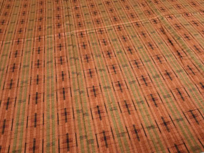 平和屋着物▽上質な紬　単衣　間道　正絹　逸品　DABF8939sf