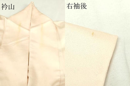 平和屋着物▽中国三大刺繍　相良刺繍　訪問着　単衣　七宝花文　正絹　逸品　DABF8941sf