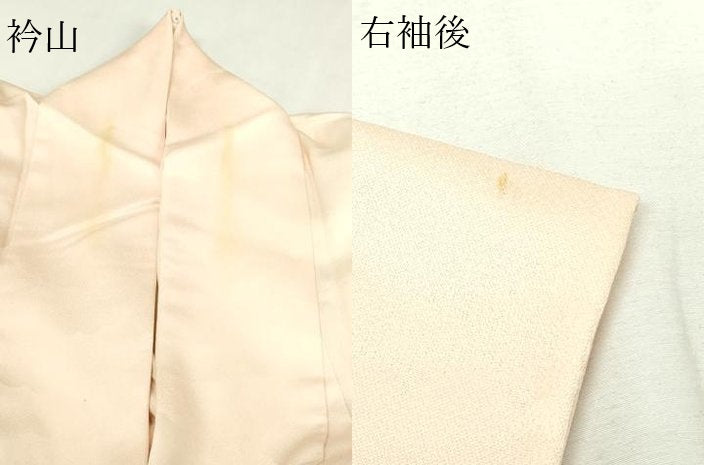 平和屋着物▽中国三大刺繍　相良刺繍　訪問着　単衣　七宝花文　正絹　逸品　DABF8941sf
