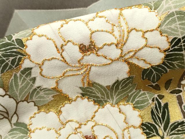 平和屋着物■豪華色留袖 駒刺繍 屏風草花文 暈し染め 金彩 正絹 逸品 DABF9001qa