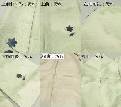 平和屋着物■訪問着 総刺繍 駒刺繍 舞楓文 暈し染め 正絹 逸品 DABF9003qa