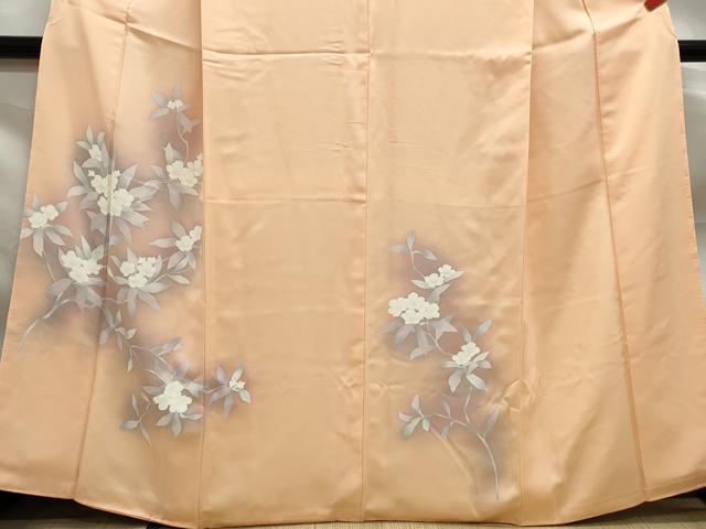 平和屋着物■訪問着 枝桜文 暈し染め 正絹 逸品 DABF9021qa