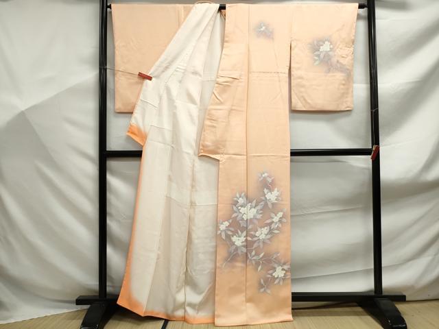 平和屋着物■訪問着 枝桜文 暈し染め 正絹 逸品 DABF9021qa