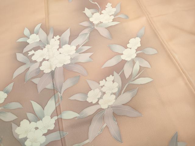 平和屋着物■訪問着 枝桜文 暈し染め 正絹 逸品 DABF9021qa