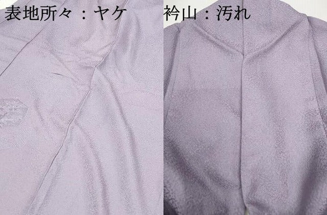 平和屋着物■中国三大刺繍 スワトウ刺繍 汕頭刺繍 総刺繍 無地絵羽訪問着 亀甲花地紋 浅紫色 正絹 逸品 DABF9025qa