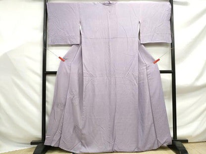 平和屋着物■中国三大刺繍 スワトウ刺繍 汕頭刺繍 総刺繍 無地絵羽訪問着 亀甲花地紋 浅紫色 正絹 逸品 DABF9025qa