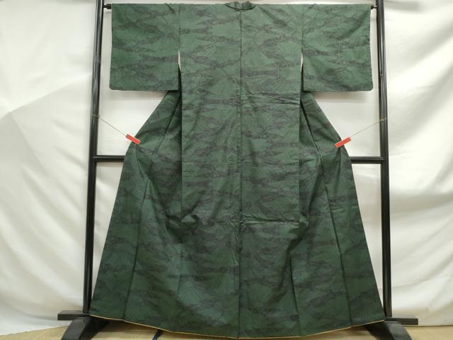 平和屋着物■本場大島紬　7マルキ　道長花文　正絹　逸品　DABF9038qa