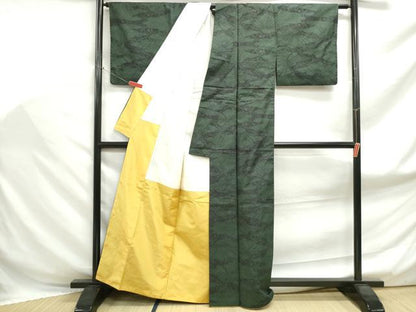 平和屋着物■本場大島紬　7マルキ　道長花文　正絹　逸品　DABF9038qa