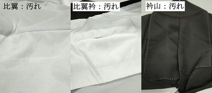 平和屋着物■黒留袖　刺繍　立波花鳥文　金糸　金彩　洗える着物　DABF9048qa