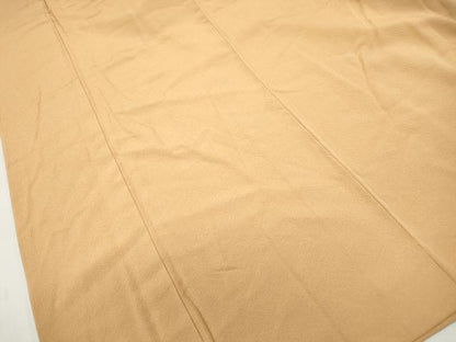 平和屋着物■上質な色無地 作家物 萱草色 正絹 逸品 DABF9051qa