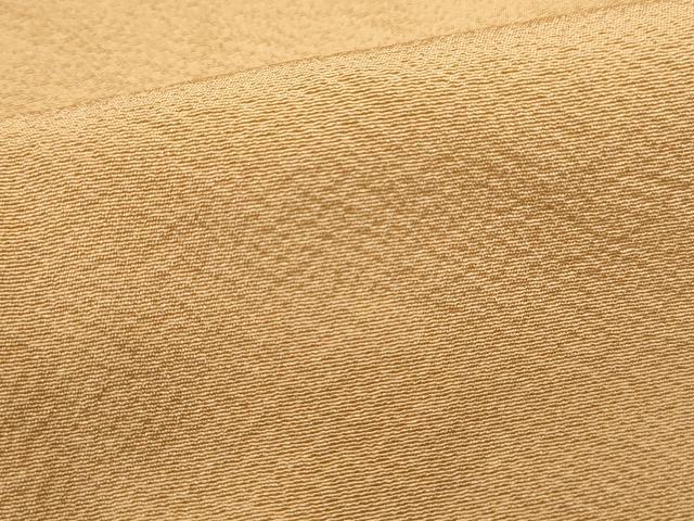 平和屋着物■上質な色無地 作家物 萱草色 正絹 逸品 DABF9051qa