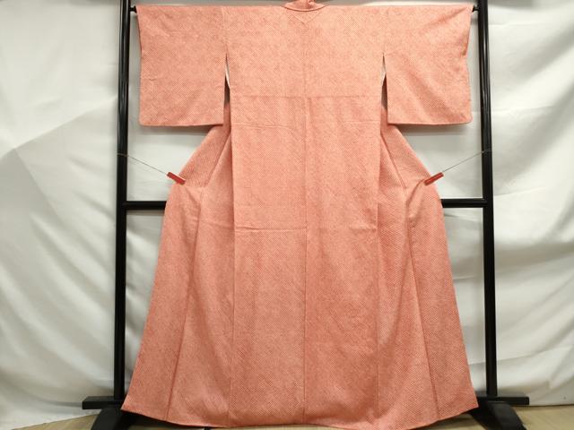 平和屋着物■大変加工の良い総絞り小紋 正絹 逸品 DABF9052qa
