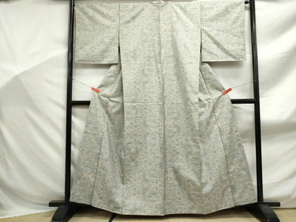 平和屋着物■本場大島紬 7マルキ 亀甲枝松花文 正絹 逸品 DABF9063qa