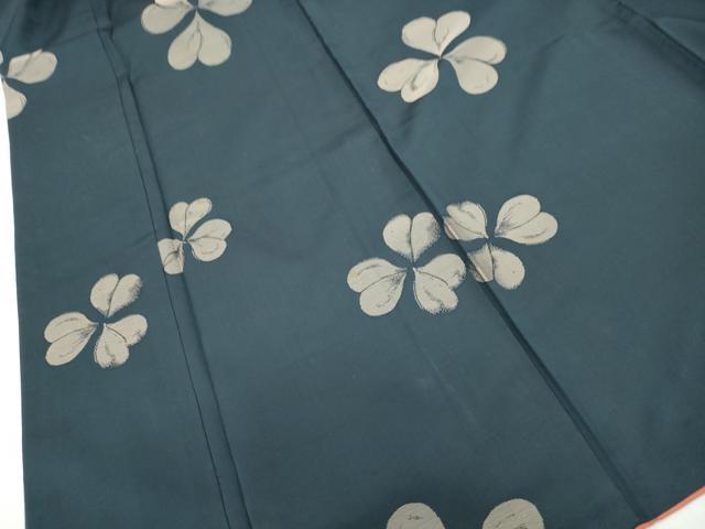 平和屋着物■上質な紬 舞花文 正絹 逸品 DABF9069qa
