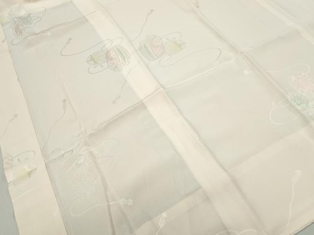 平和屋着物■長襦袢 無双仕立て 仕覆文 蛍暈し ラインストーン 正絹 逸品 DABF9091qa