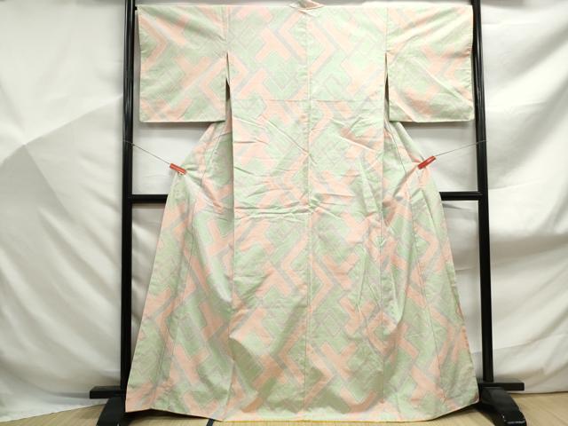 平和屋着物■上質な紬 抽象文 正絹 逸品 DABF9102qa